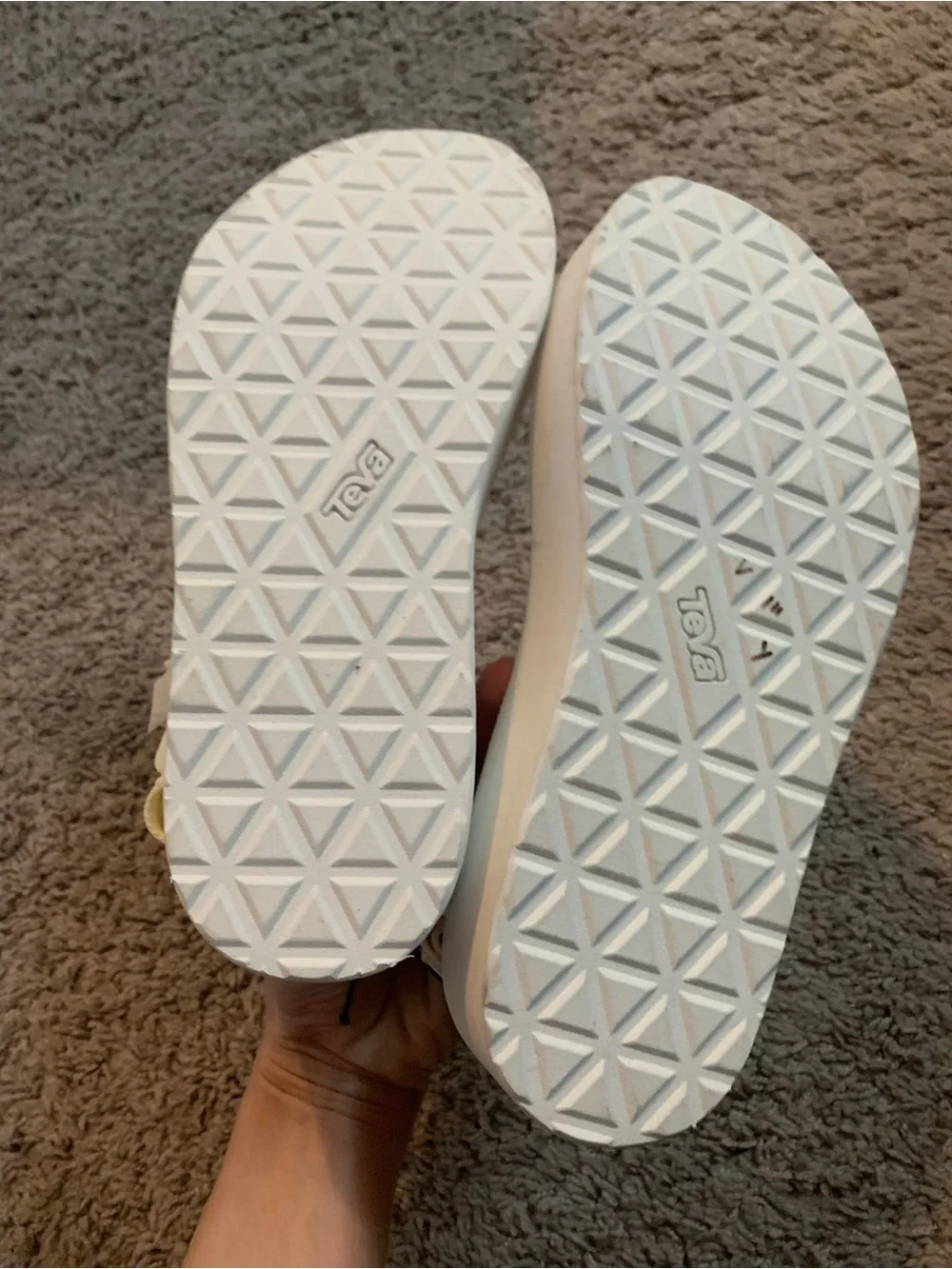 Teva White Platform Universal Sandals